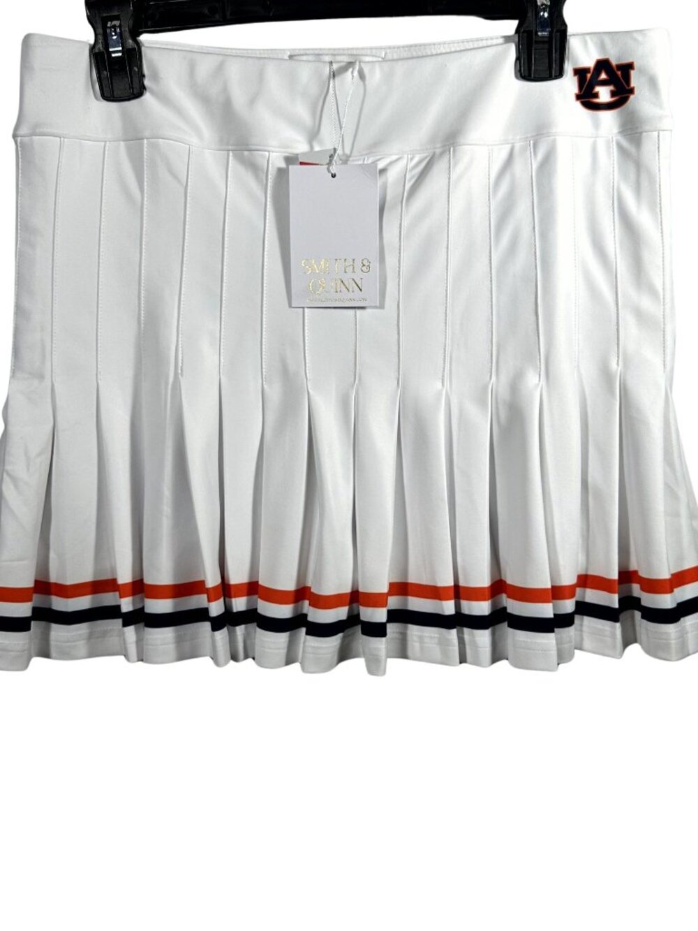 Smith & Quinn Auburn Tigers Skort Womens L White Pleated Tennis Golf Game Day